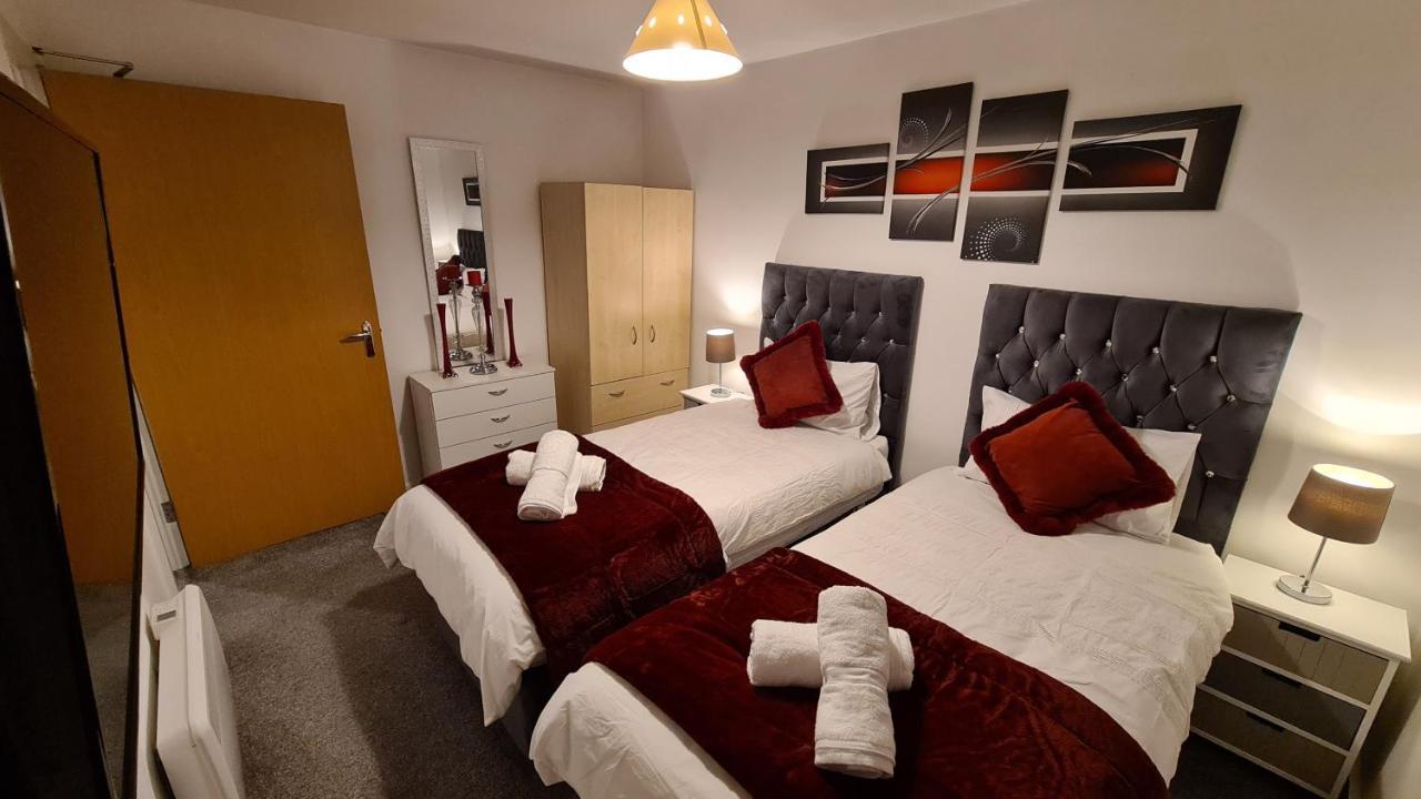 Luxury 2 Bed Apt With Free Wi-Fi & Parking Manchester Dış mekan fotoğraf